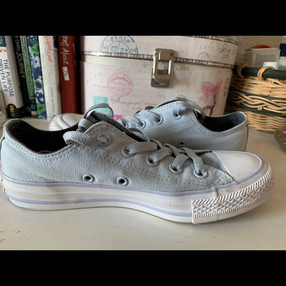 Baby Blue Converse - Picture 2 of 3